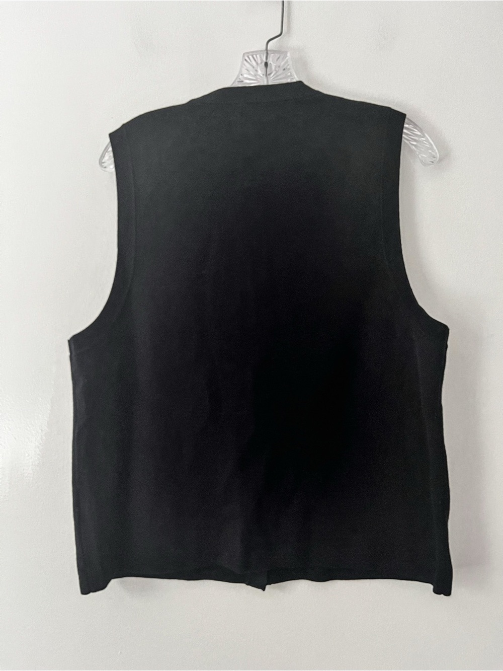 J Crew Factory Button Up Sweater Vest Black Gold Buttons Academia Cotton XL - Picture 4 of 9
